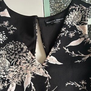 Dorothy Perkins Black Dress with Blush-White Floral Print
